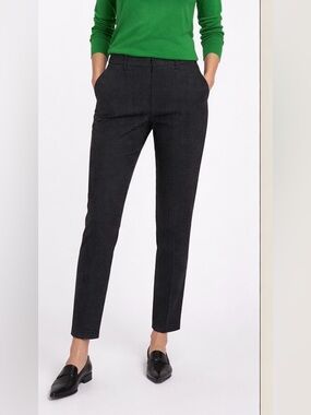 🖤 NWT! ZARA Black Textured Polka Dot Ankle Career Pants